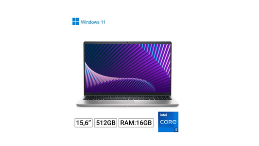 Portátil Dell Intel Core i7 I7-1255U-16 GB-512 GB SSD-Windows 11 Home-1-year warranty